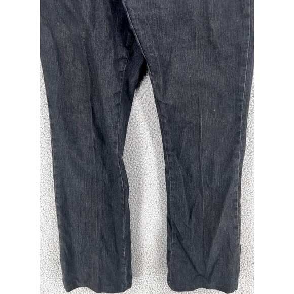 St Johns Bay Mid Rise Black Jeans Stretch Boot Cut Women's Size 12 - Picture 3 of 11
